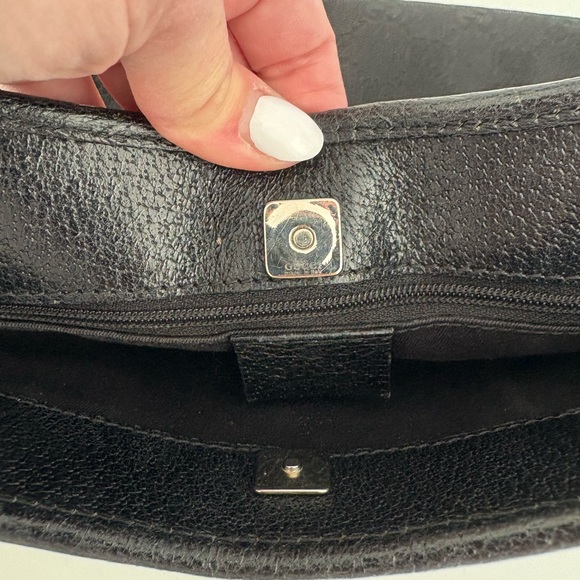 Auth VTG Y2K GUCCI Black Monogram Bag - Picture 11 of 12